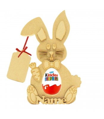 18mm Freestanding Easter KINDER EGG Holder - Rabbit With 3d Accessories Face 1